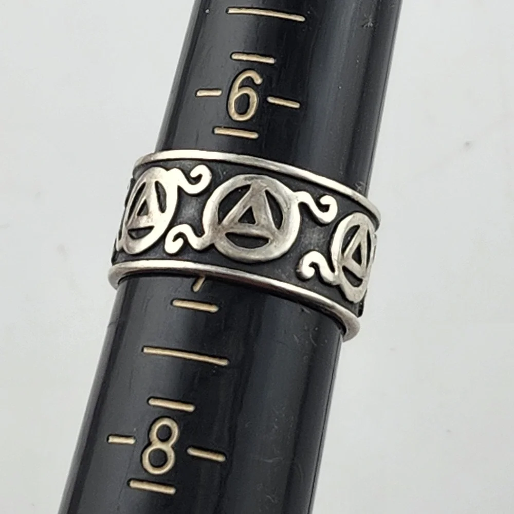 Vintage Sterling Silver 925 Mexico‎ Band Ring Size 6.75